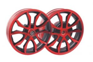 Llanta de motocicleta de aluminio rojo 10''×2.15''