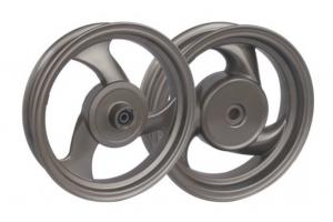 Llanta frontal/posterior de motocicleta radial de aleación fundida cromada 10''×2.5''

