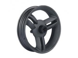 Llanta de motocarro de 3 aspas aleación fundida negra 10''×2.15''