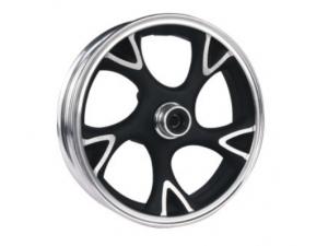 Llanta de motocarro de 5 estrellas aleación fundida negra 10''×2.15''