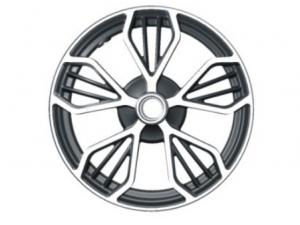 Llanta de motocarro de aleación fundida negra 10''×2.15''
