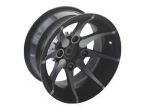 Llanta de arenero de aleación fundida negra 12''×6''